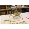 Image 3 : Bingo Cage&Balls w/Bingo Playing Sheets