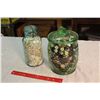 Image 1 : Glass Jars Full OF Vintage Buttons (2)