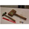 Image 1 : Wooden Mallet & A Hammer