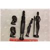 Image 1 : Primitive Wooden Mask & 5 Carvings – From Africa