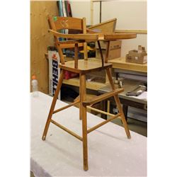 1940/1950’s Stencilled Back Baby Highchair