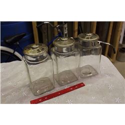 Lidded Candy Jars (3) – No Chips Or Cracks