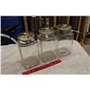 Image 1 : Lidded Candy Jars (3) – No Chips Or Cracks
