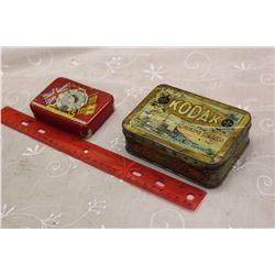 Kodak Smoking Tobacco Tin – Rare, & A Queen Elizabeth Coronation 1953 Tobacco Tin