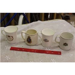 Royalty Dishware (4) No Chips Or Breaks