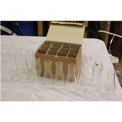 1 Doz Clear Small Coal Oil Lamp Chimneys – No Chips Or Breaks