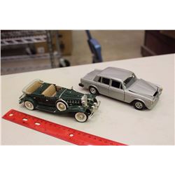 1932 Cadillac – Die Cast And A Silver Shadow Rolls Royce – Italy