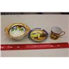 Image 1 : Nippon Demi Tasse & A Hand Painted Dish – Great Condition