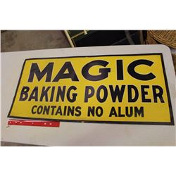 Magic Baking Powder Advertising Sign On Heavy Duty Paper