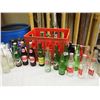 Image 2 : Pop Crate w/ Various Pop Bottles (Some Full) Pop Shoppe,Coke Cola,Mountain Dew,Dr. Pepper,Pepsi,Spri