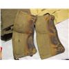 Image 4 : WW2 Canadian Military Lot (Battle Pants, Field Shirt, Helmet (1942 CL/C), Pouches, Ankle Gators, And