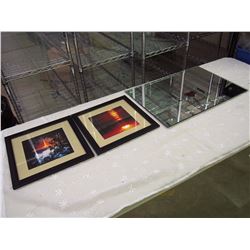 Mirror And Pair Of Framed Pictures