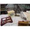 Image 2 : Lot Of Misc. (Wood Basket, Misc. Bedding, Bottlecapper, Etc)