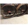 Image 1 : Antique Heavy 30" Steel Impliment Wheels