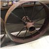 Image 3 : Antique Heavy 30" Steel Impliment Wheels