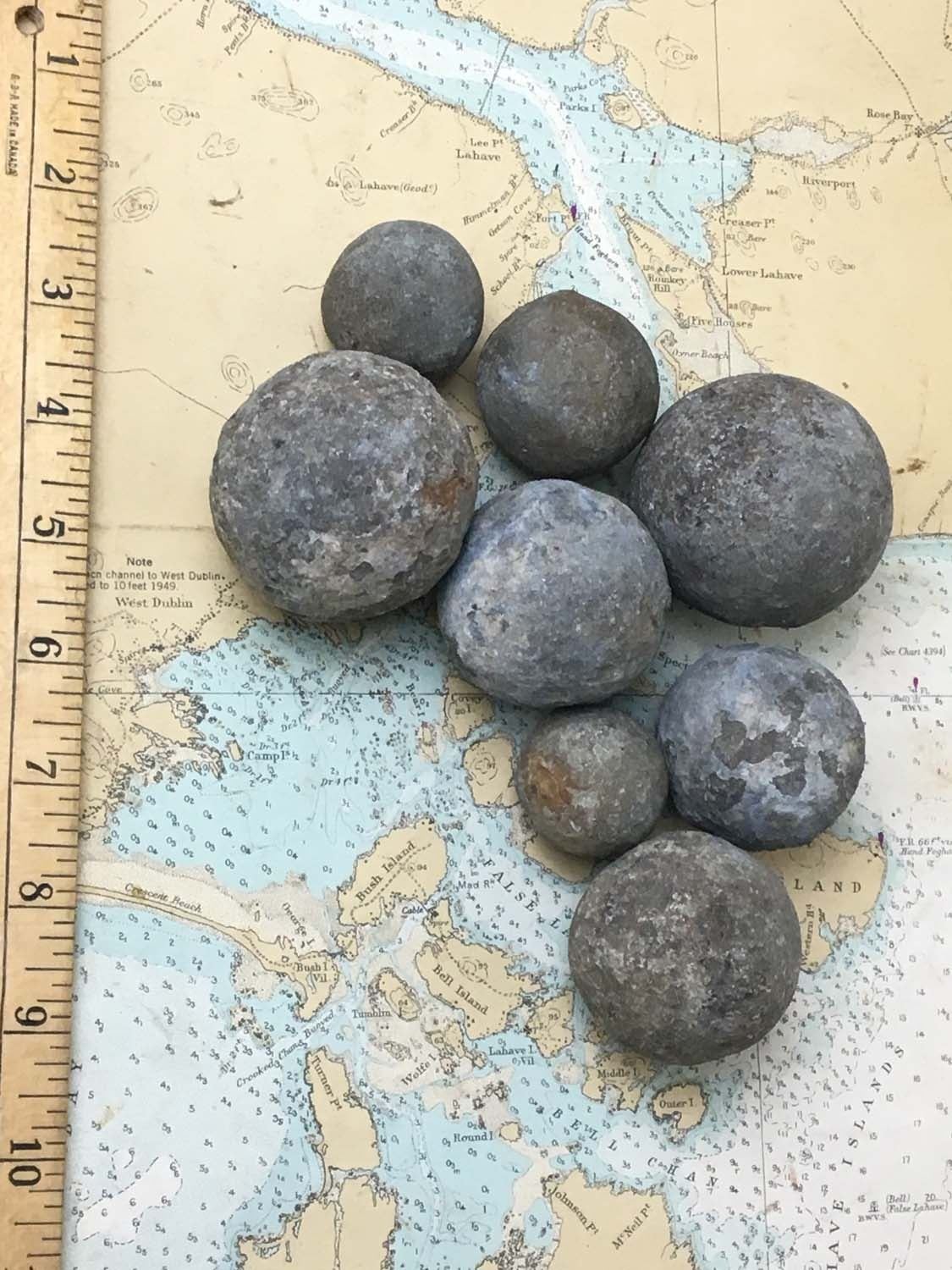 Lot (8) Indian Game Stones