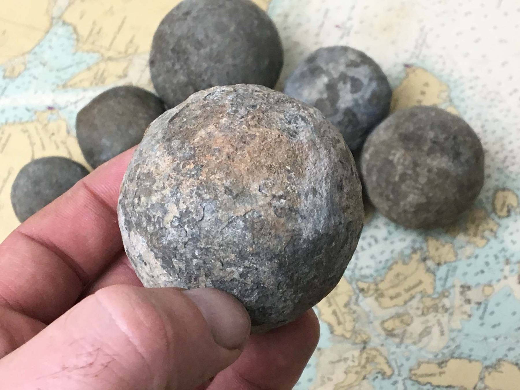 Lot (8) Indian Game Stones