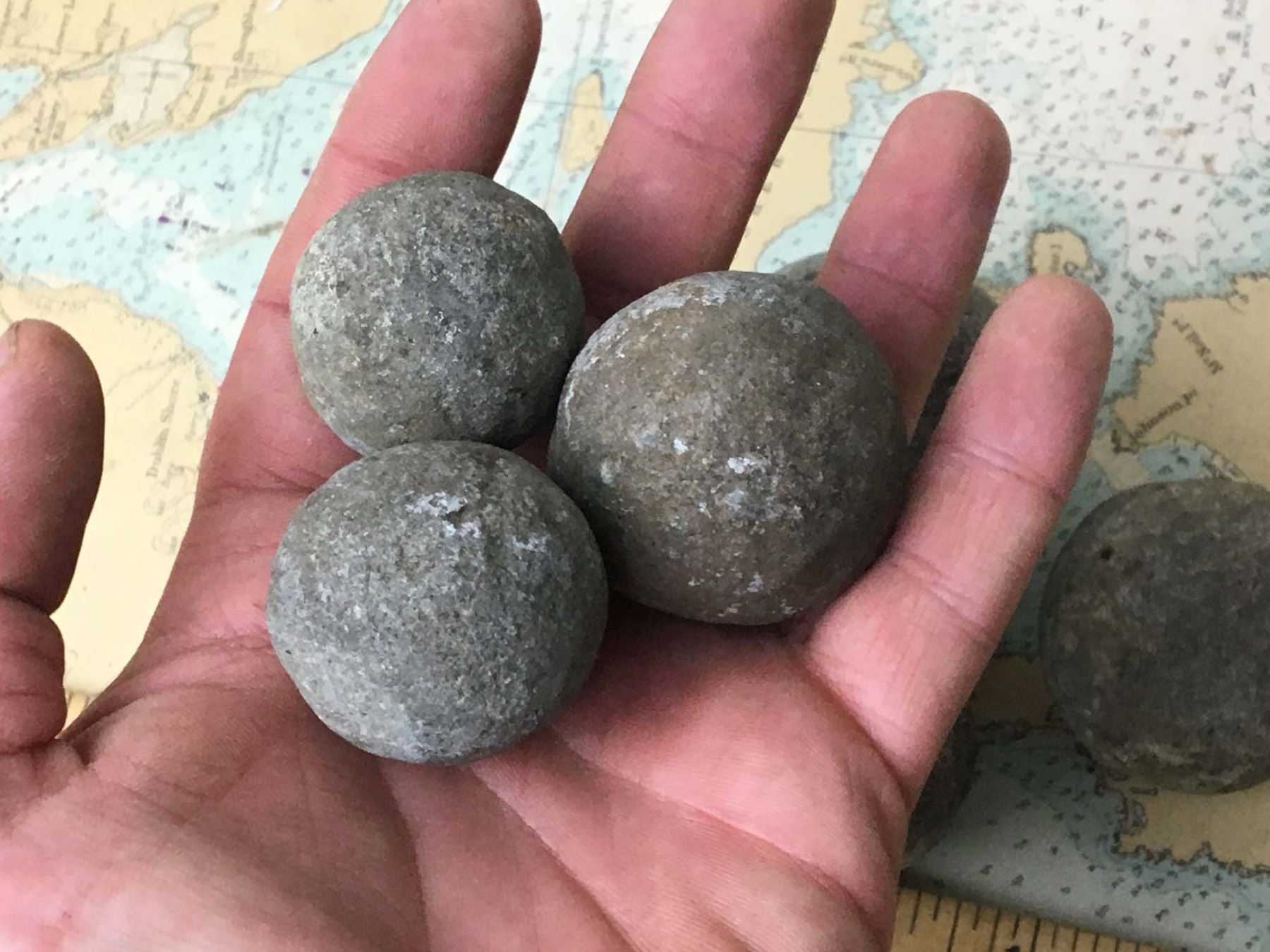 Lot (8) Indian Game Stones