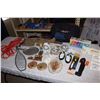 Image 1 : Lot of Misc (Extension Cord, Glassware, Bbq Rack, Decorations, Etc)