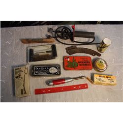 Lot of Misc (Mathematical Instruments, Recoil Pads, Tools, Etc)