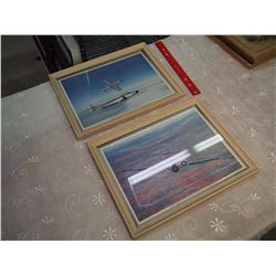 Pair Of Aircraft Framed Pictures