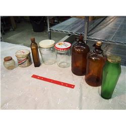 Lot Of Vintage Jars And Containers