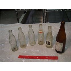 Lot Of Vintage Bottles (Coca-Cola, Pepsi, Mission, Molsons)