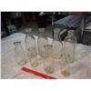Image 1 : Lot Of Vintage Milk Bottles (8) (4 Small, 4 Large)