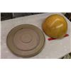 Image 5 : Wooden Rounded Bowl& First Nations Painted Art Piece
