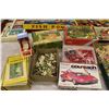 Image 4 : Lot of Vintage Puzzles& Toys w/Tote Container