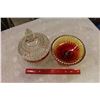 Image 2 : Kings Crown Carnival Glass (2 Pieces)