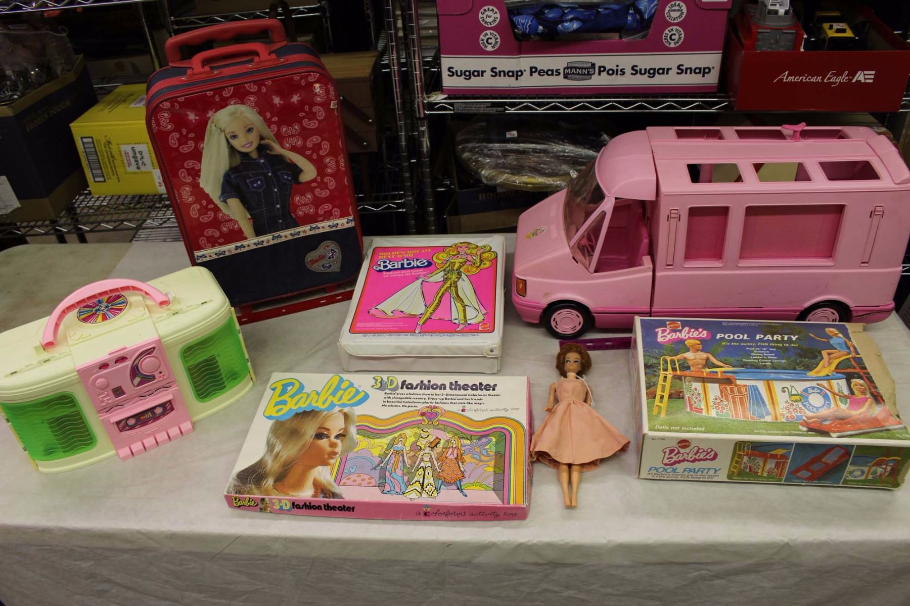 vintage barbie suitcase house