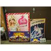 Image 1 : Lot Of Cardboard Advertising (4) (Barbie, Coca-Cola, Madden)