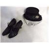 Image 1 : Ladies 1940's Shoe& Hat