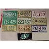Image 1 : Assorted License Plates (10)(Saskatchewan, Roughriders, Texas, Manitoba& Yukon)