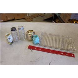 Lot Of Misc. Salt And Pepper Shakers, Lighter, Etc.