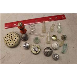 Lot Of Salt And Pepper and Medicine Bottle tops