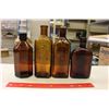 Image 1 : Collection of Brown Large Medicine Bottles (4)