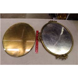 Oval Large Brass Frames (2)