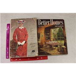 1958 Montgomery Ward Catalogue& A 1949 Better Homes Magazine