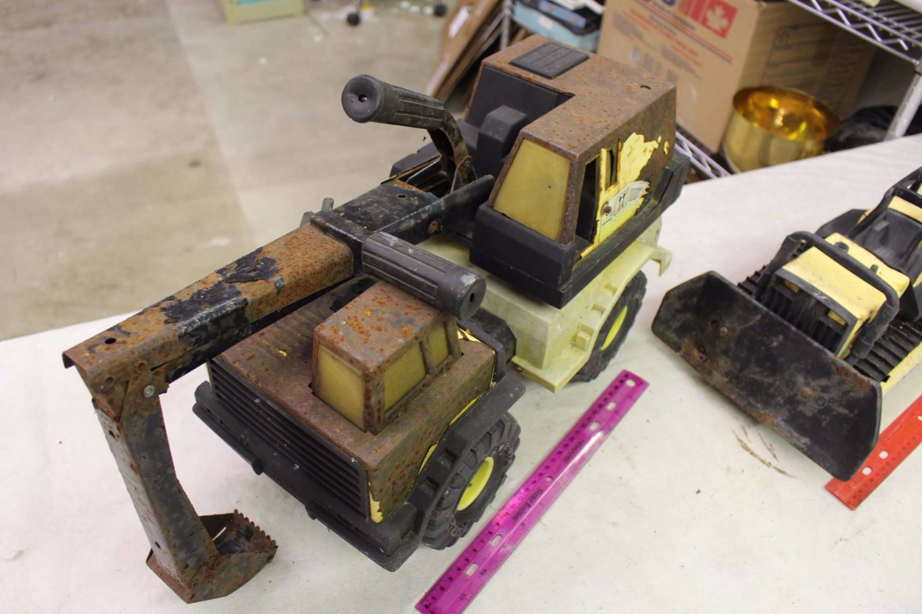 Pair Of Vintage Metal Tonka Toys