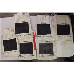 Vintage Royal Canadian Mint Money Bags (6)