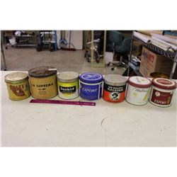 Assortment Of Tobacco Tins (7)
