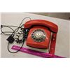 Image 1 : Plastic Red Dial Telephone