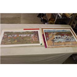 Pair Of Arnie Tiefenbech Numbered Lithographs
