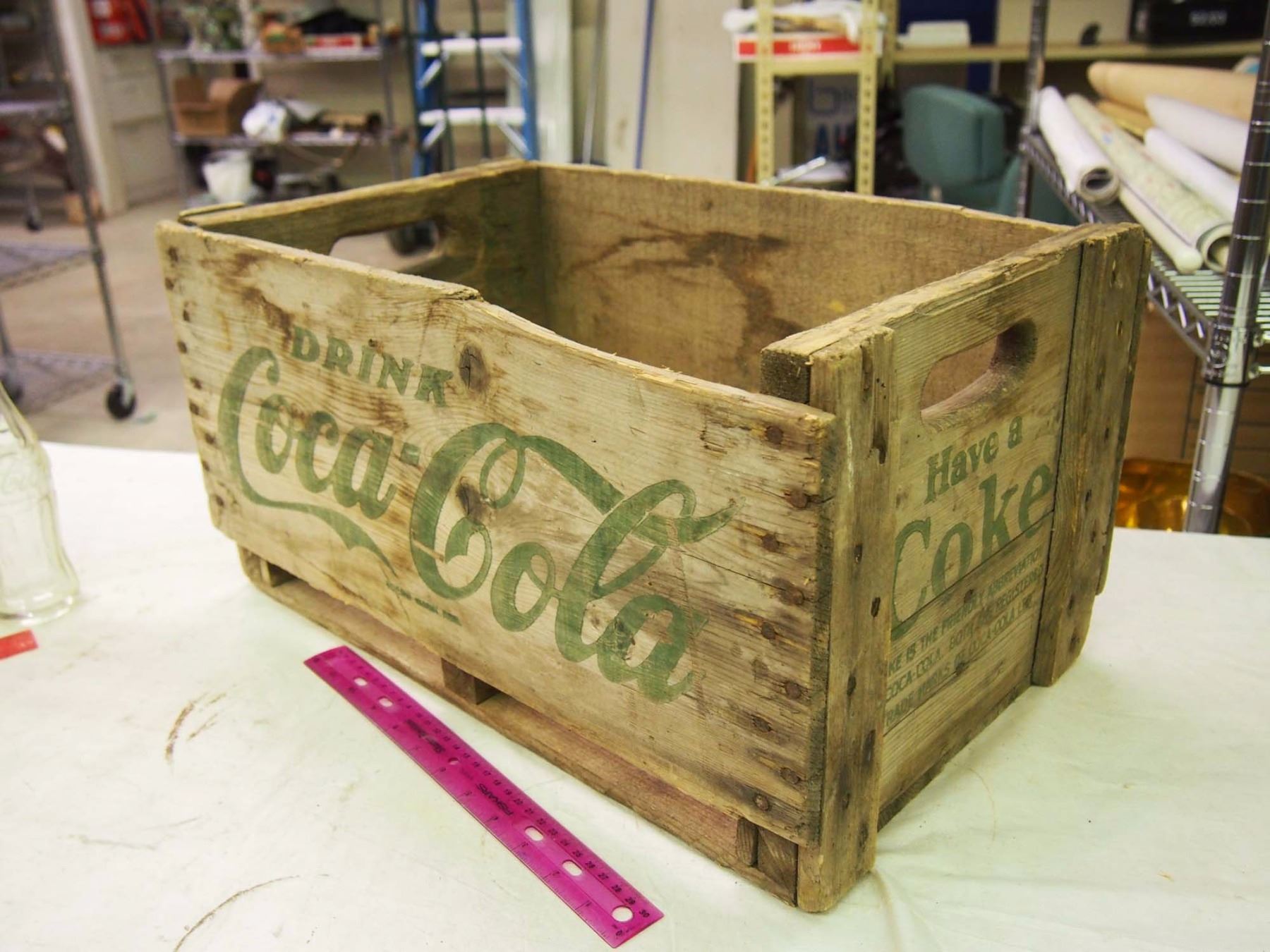 Lot Of Vintage Coke Bottles W/ Wood Coke Crate