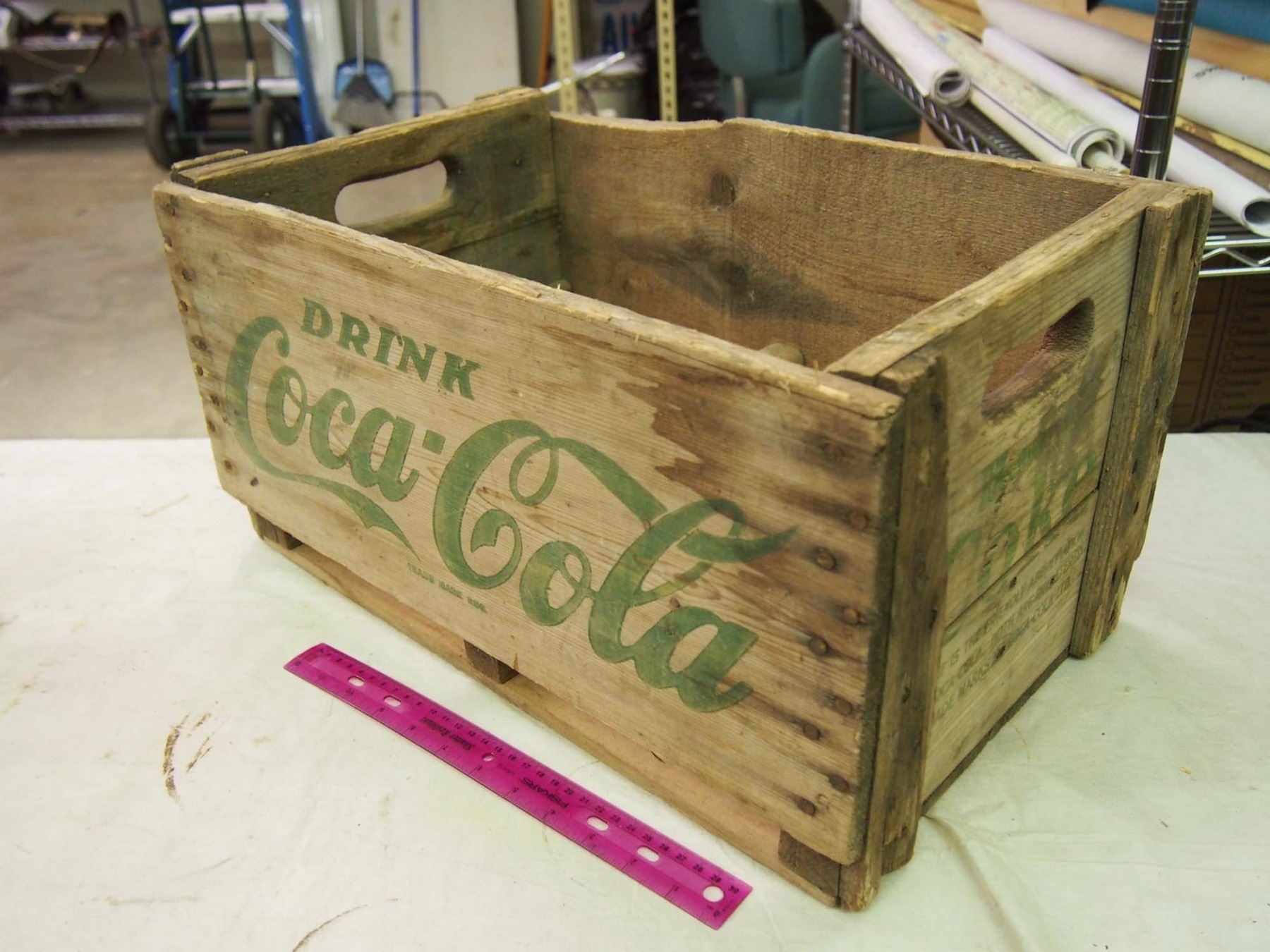 Lot Of Vintage Coke Bottles W/ Wood Coke Crate