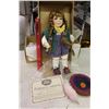 Image 1 : Pippi Porcelain Doll, Cottage Collectibles W/ Certificate, Ex. Condition