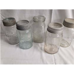 Lot Of Glass Sealers (Perfect Seal, Crown, Improved Crown, Jewel, Midwest)