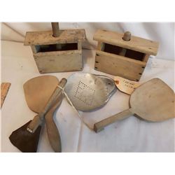 Butter Presses, Paddles, Cream Skimmer